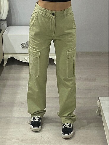 Stradivarius skate jean kargo pantolon