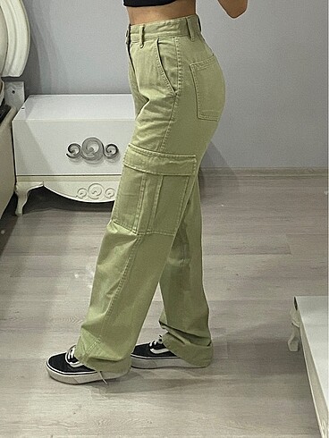 xs Beden Stradivarius skate jean kargo pantolon