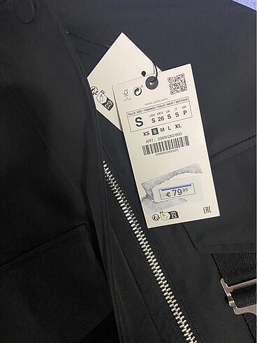 xs Beden siyah Renk zw koleksiyonu tokalı kontrast bomber ceket
