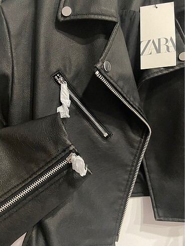 s Beden Zara biker deri ceket