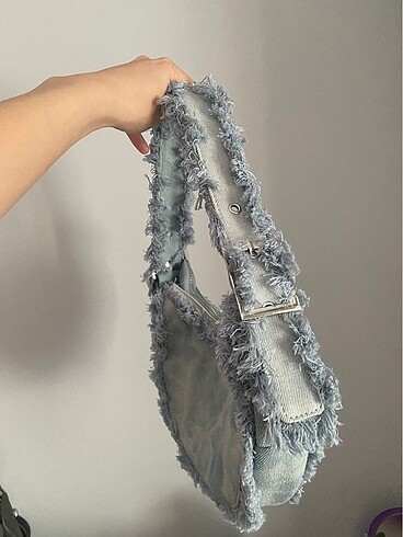 Beden Bershka denim kot çanta y2k vintage