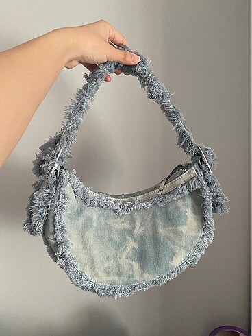 Bershka denim kot çanta y2k vintage
