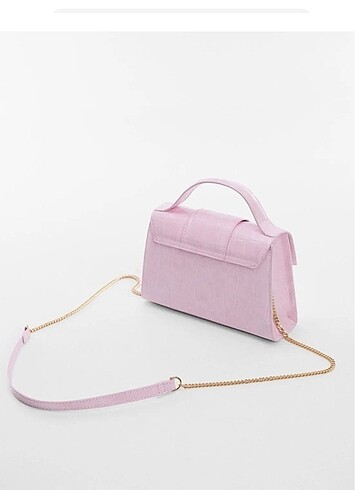  Beden mor Renk Mango askılı çanta y2k mini lolita barbie
