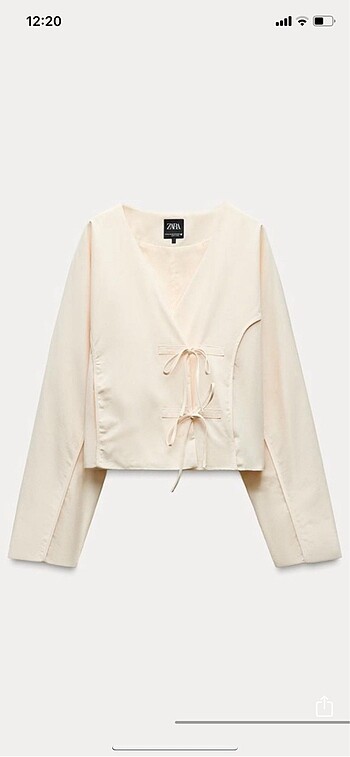 Zara Zara dikiş detaylı bağcıklı ceket y2k kimono