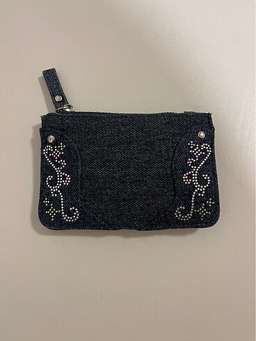 Bershka denim kartlık cüzdan y2k vintage fairy