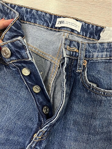 xs Beden Zara straight crop jean xxs beden