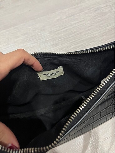 Beden siyah Renk pull and bear kol çantası