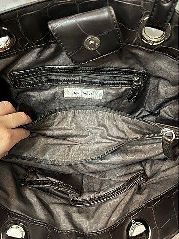 Beden kahverengi Renk nine west y2k vintage çanta grunge charmlı