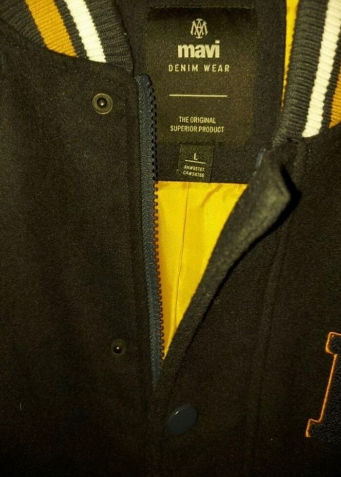 Mavi erkek kolej ceket - Görsel 2