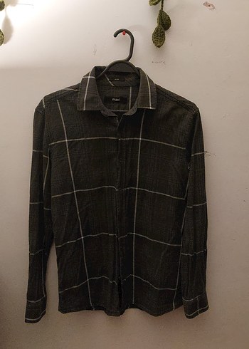 Gri Çizgili Slim Fit Erkek Gömlek - Görsel 3