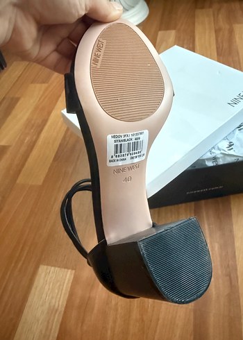 40 Beden siyah Renk Nine West Siyah Topuklu Kadın Sandalet
