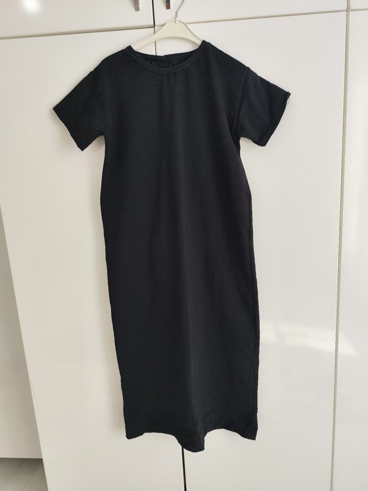 Siyah  Kadın Günlük Uzun Elbise - Görsel 2