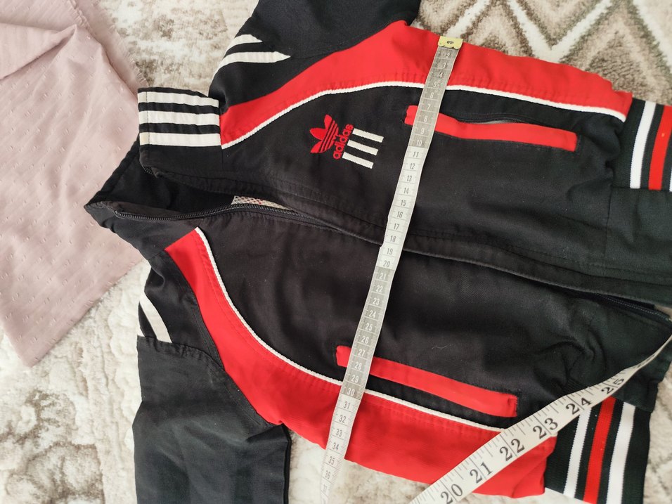 Kırmızı Siyah Erkek Çocuk Fermuarlı Ceket - Görsel 4