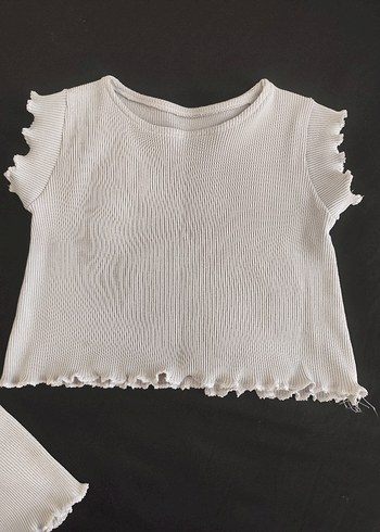 Bebek Kız mavi  Kısa Kollu Takım - Görsel 7