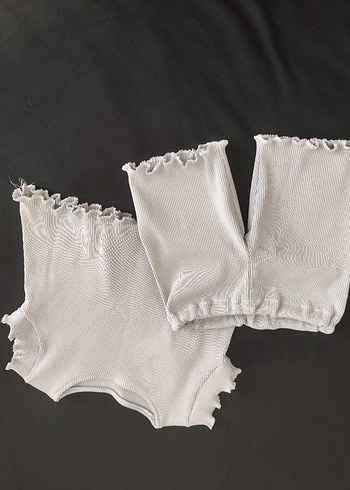 Bebek Kız mavi  Kısa Kollu Takım - Görsel 6