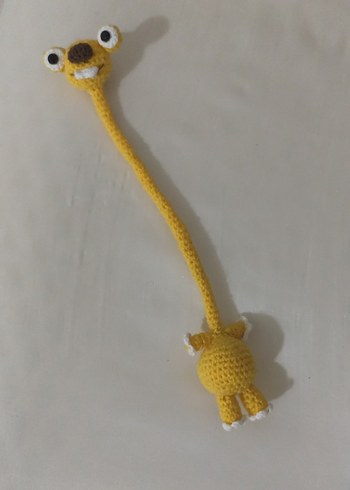 Sarı Örgü Peluş Oyuncak amigurumi sid - Görsel 4