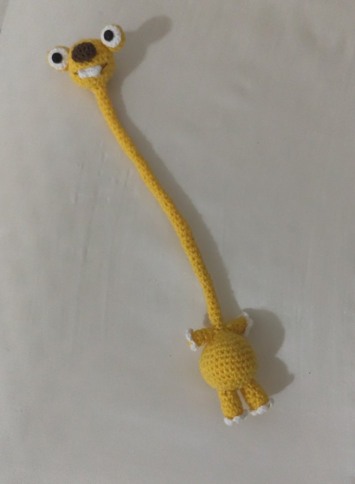 Sarı Örgü Peluş Oyuncak amigurumi sid - Görsel 4