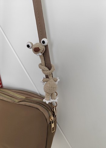 Kahverengi Örgü Köpek Aksesuarı - Görsel 3