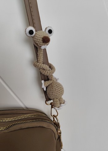 Kahverengi Örgü Köpek Aksesuarı - Görsel 2