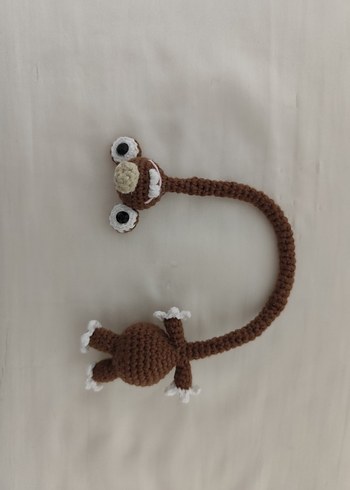 Kahverengi Renkli Örgü Peluş Oyuncak - Görsel 7