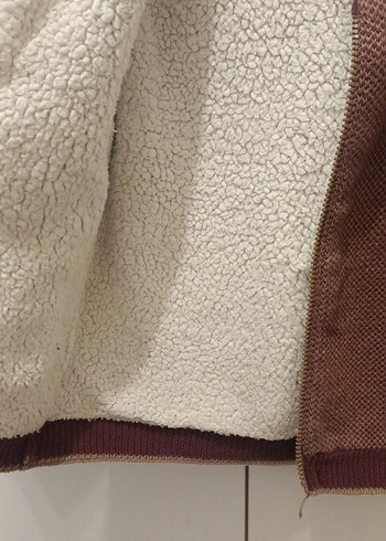 Kahverengi Örgü Erkek Çocuk Ceket - Görsel 4