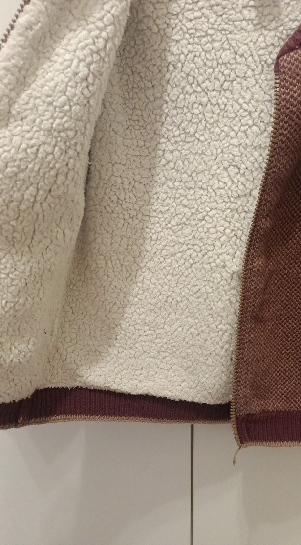 Kahverengi Örgü Erkek Çocuk Ceket - Görsel 4