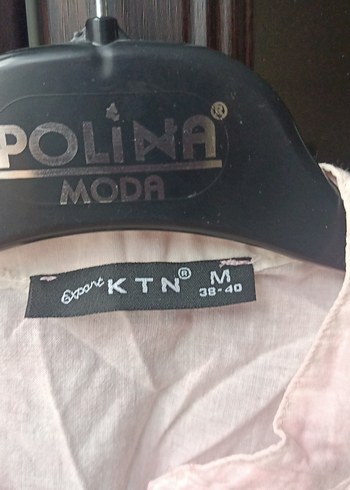 Pembe Keten V Yaka Düğmeli Kolsuz Bluz - Görsel 2