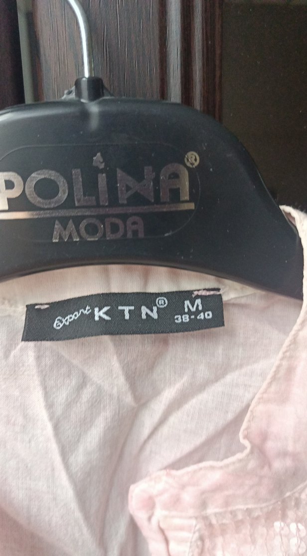 Pembe Keten V Yaka Düğmeli Kolsuz Bluz - Görsel 2