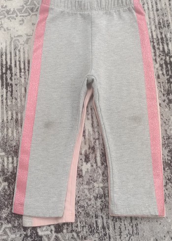 Pembe Elastik Belli Kız Tayt - Görsel 3