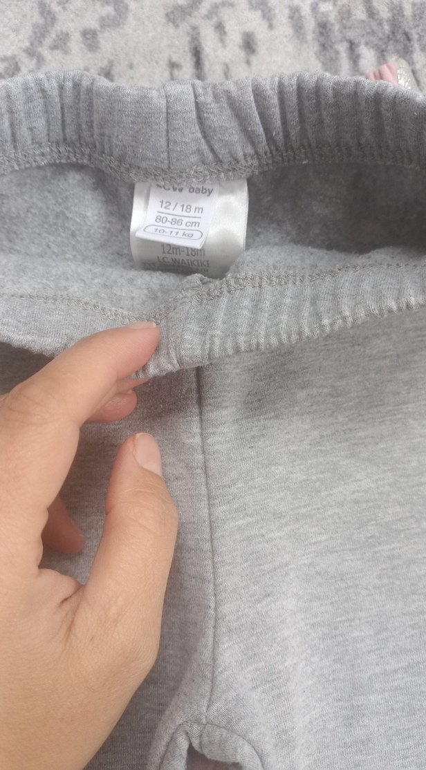 Pembe Elastik Belli Kız Tayt - Görsel 4