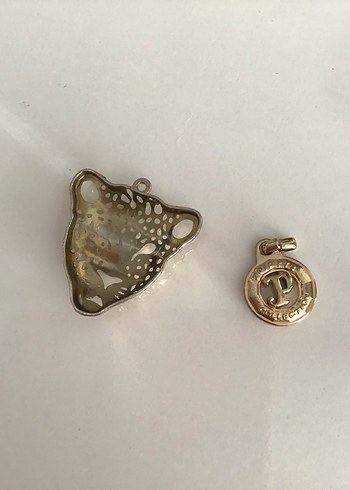 Accessorize Altın Renkli Leopar Detaylı Mini Kadın Kolye ucu, charm