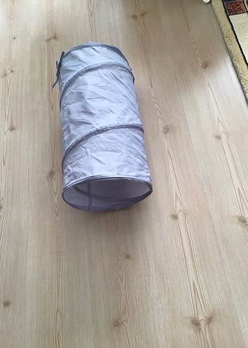 Beden Gri Düz Renk kedi tüneli