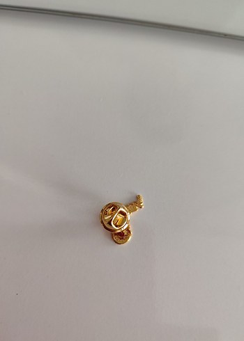 Gold parlak altın rengi Atatürk rozeti - Görsel 5