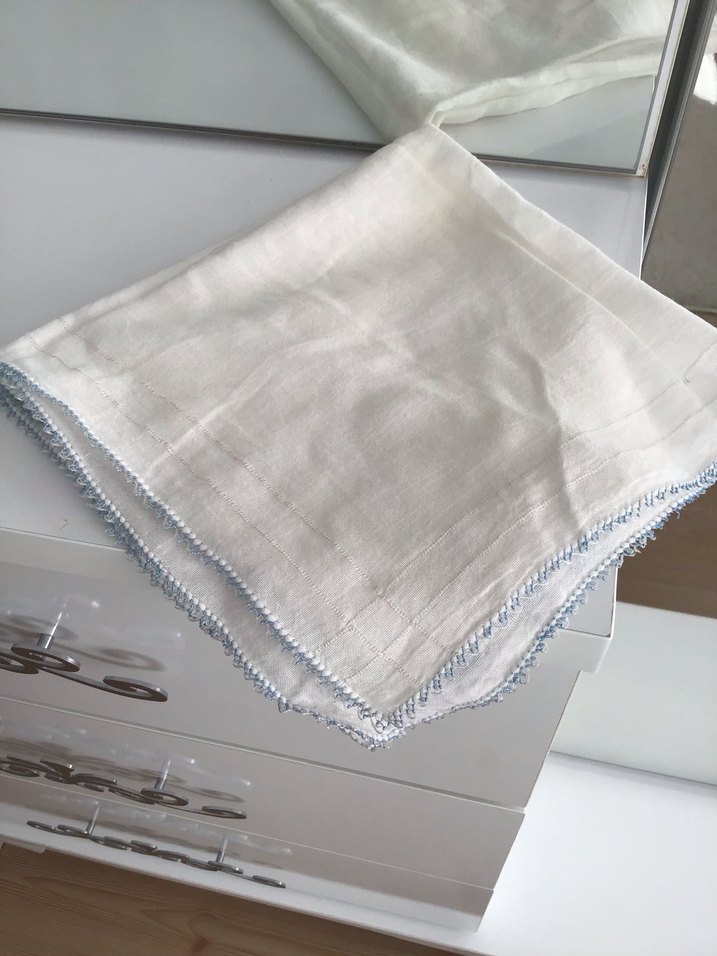 2 adet pamuklu bebek çocuk el ağız mendili - Görsel 3