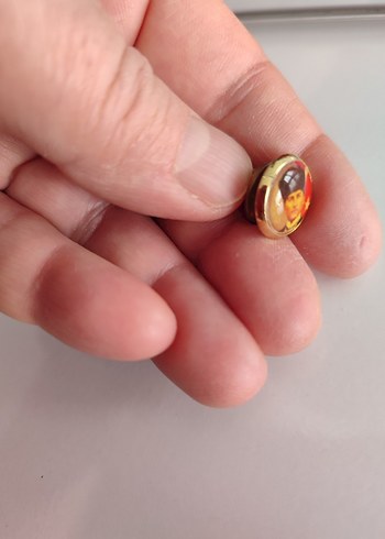 Gold Renkli Atatürk rozeti - Görsel 2