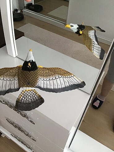 Pilli uçan kuş kedi oyuncağı - Görsel 5