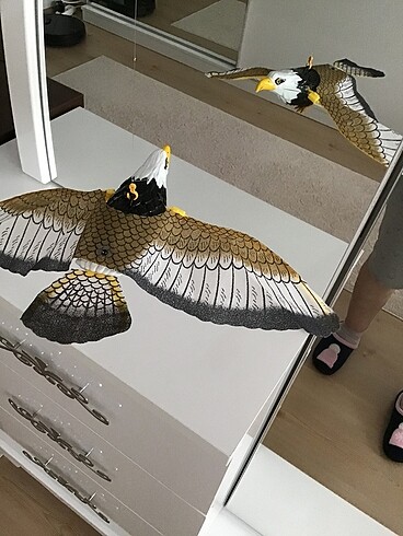 Pilli uçan kuş kedi oyuncağı - Görsel 7