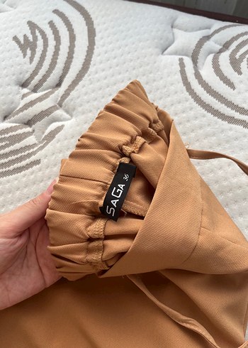 Hardal Sarısı Kadın Kumaş Pantolon - Görsel 3