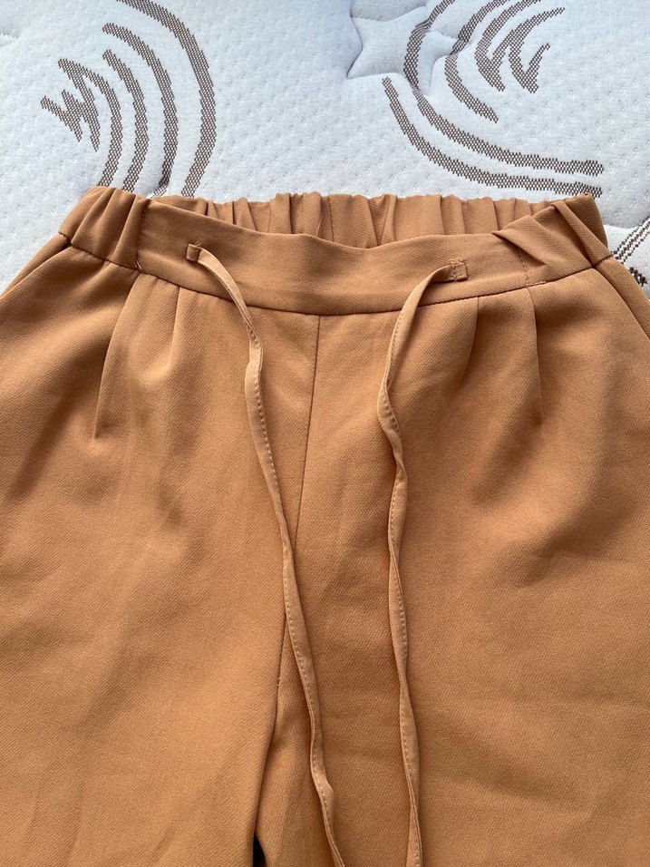 Hardal Sarısı Kadın Kumaş Pantolon - Görsel 4