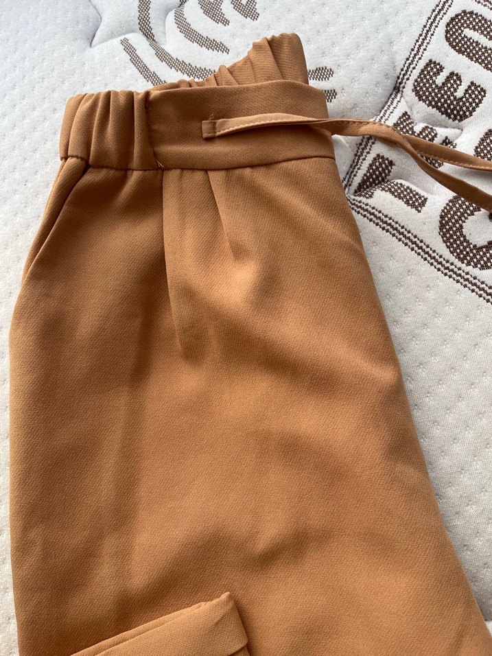 Hardal Sarısı Kadın Kumaş Pantolon - Görsel 2
