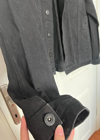 Koton Düğmeli Siyah Erkek Denim Ceket - Görsel 3