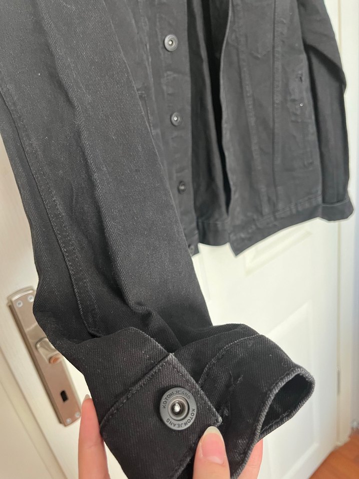 Koton Düğmeli Siyah Erkek Denim Ceket - Görsel 3