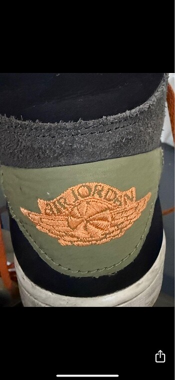 42 Beden yeşil Renk Nike air jordan 1 mid