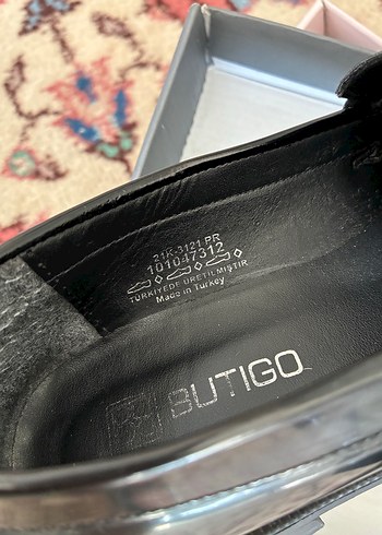 Butigo Parlak Siyah Kadın Loafer Ayakkabı-38 - Görsel 3