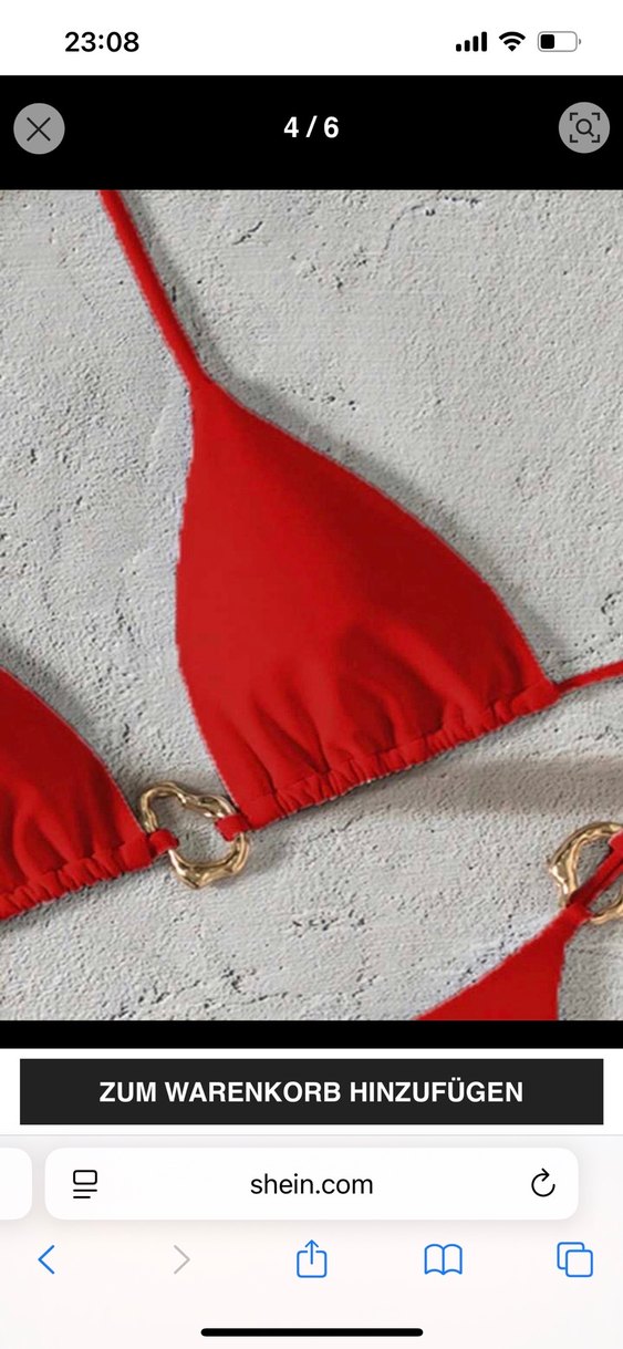 Zincir Detaylı Kırmızı Mini Bikini - Görsel 2