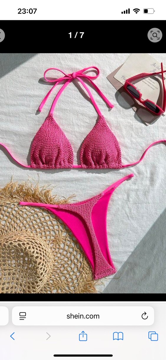 Dantel Detaylı Pembe Mini Bikini - Görsel 2
