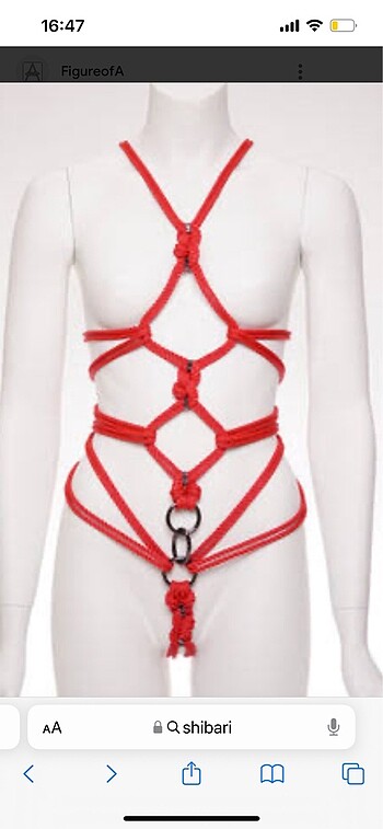 Siyah shibari fantezi ürün - Görsel 6