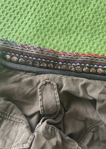 Koton haki renk parka ceket - Görsel 4