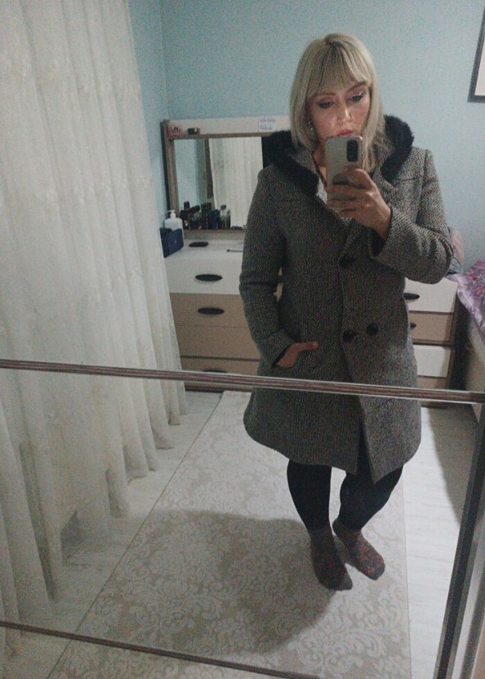 Selen marka kaşe kaban - Görsel 2