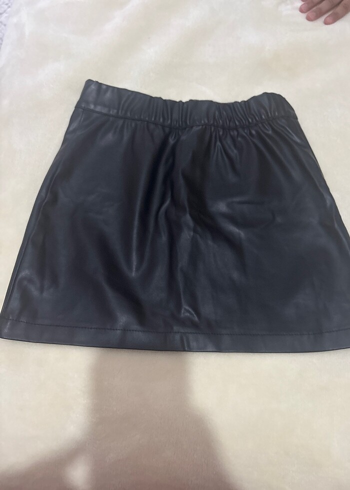 Kız çocuk deri etek - Görsel 2